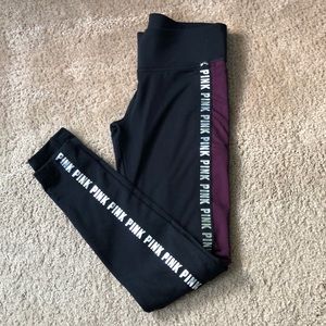 VS Pink Fleece Lined leggings